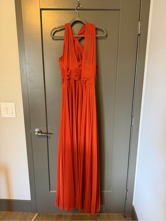 Azazie Dresses & Skirts - Azazie Charlize Halter Dress - Paprika